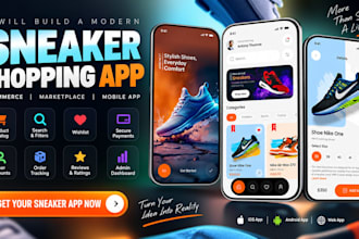 build sneaker shopping app, shoe ecommerce app and sneaker marketplace