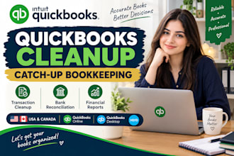 quickbooks cleanup and catch up bookkeeping