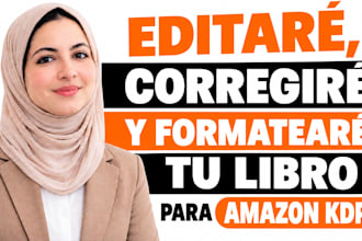 editaré, corregiré y formatearé tu libro para amazon KDP