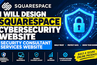 design squarespace cybersecurity website security consultant services website
