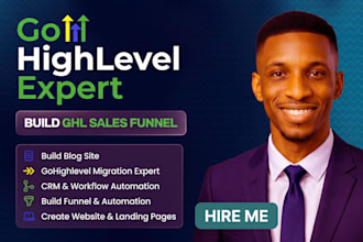 gohighlevel landing page, ghl website design sales funnel ghl automation