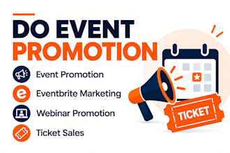 do event promotion, eventbrite marketing, webinar promotion ticket sales