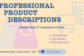 write catchy product descriptions