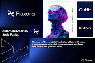 design a modern tech startup logo and brand identity