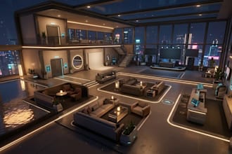 do custom vrc world vrchat world 3d vr world map virtual environment 3d vr club