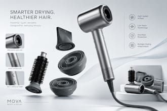 design nail dryers, uv led nail lamps and manicure products 3d cad
