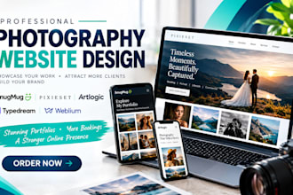 design smugmug website photography pixieset artlogic typedream weblium website