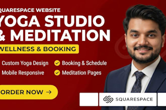 build yoga studio website squarespace wellness coach website meditation website