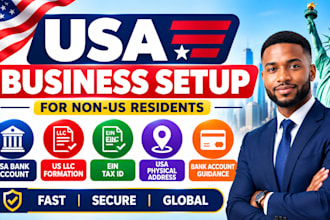 create USA bank for US llc owner, USA physical address , US llc formation, ein