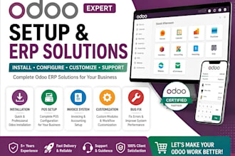customize install upgrade odoo pos website and erp solutions