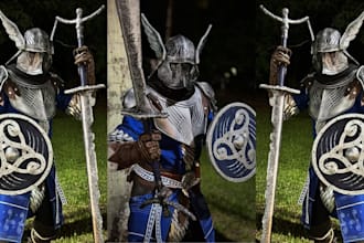 create custom wearable cosplay armor fantasy knight anime armor props for con