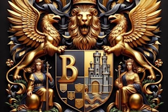 do modern church seal logo, badge, or coat of arms