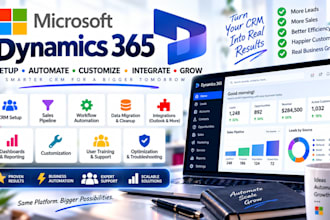 do microsoft dynamics 365 CRM setup, sales automation, pipeline, dashboard setup