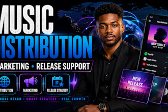 manage music distribution, marketing and release strategy