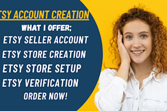 do etsy account creation etsy seller account etsy listing etsy store setup