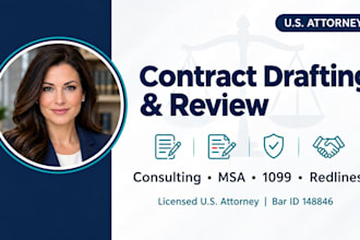 draft a custom consulting agreement and service contract