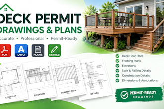 create a deck permit drawing and plans for your building project