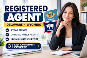 be your registered agent in delaware or wyoming