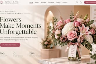 design wix florist website wedding florist website event florist website
