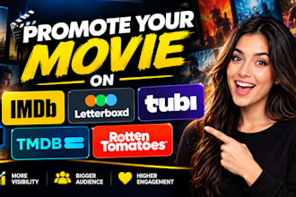 promote your movie on imdb, letterboxd, tubi, tmdb and rotten tomatoes