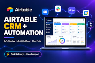 setup airtable crm database airtable automation interface sofr webapp n8n ai