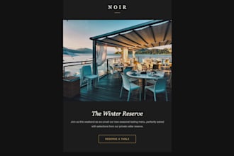 design custom banners and code an HTML email newsletter template