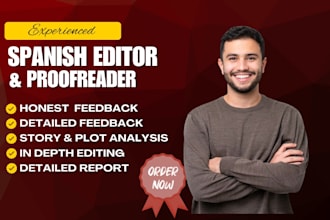 professionally proofread, edit your spanish text, novel, ebook, spanish content