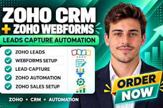 zoho CRM zoho webform zoho lead capture zoho automation zoho sales zoho setup