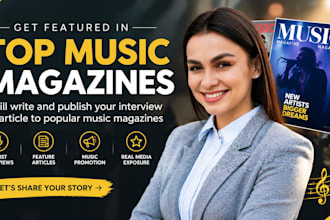 write and publish your interview or article to top popular music magazine