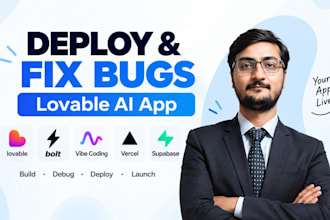 deploy and fix bugs in lovable ai app bolt vibe coding vercel and supabase