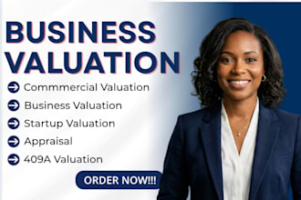 do business valuation,startup valuation,company valuation and financial analysis