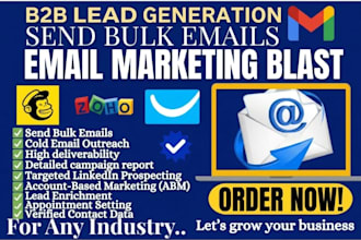 b2b lead generation cold email outreach and linkedin outreach