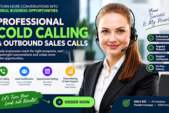 be your cold calling assistant appointment setting and outbound sales calls