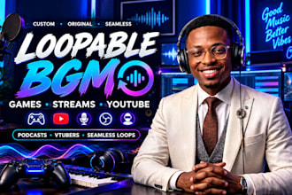 create loopable background music for podcasts youtube streams vtubers and videos