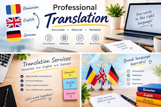 translate romanian,english and german