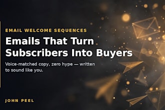write a high converting email welcome sequence for your business