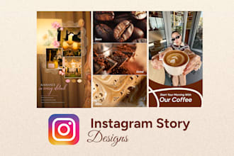 design creative and professional instagram story templates