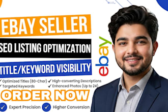 do ebay listing, seo listing, ebay product upload, ebay lister