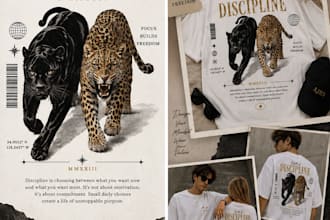 create modern t shirt designs for your brand