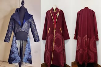 sew fabric cosplay costume custom anime outfit cosplay commission sewing pattern