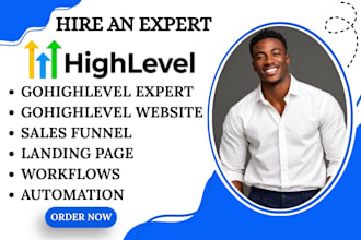 build gohighlevel websites, funnels, workflows, and automations