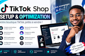 set up tiktok shop dropshipping product listing seo shop management