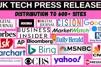 distribute UK press release, seo pr distribution, for media coverage and tech pr