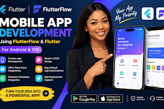 do mobile app development flutterflows flutter developer for andriod and ios