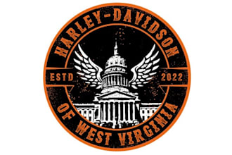 deign super harley davidson dealership logo
