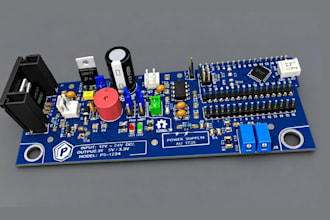 do pcb design on efficient led driver and motor driver power pcb in easyeda