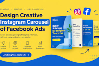 design creative instagram carousel and facebook ads