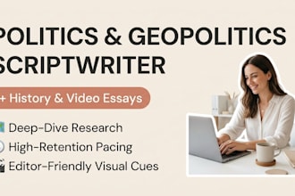 write your politics history and geopolitics youtube script