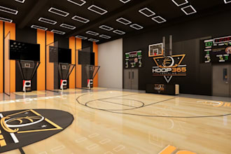 rehaul 3d sport complex, football stadium, tennis court, ice hockey, basket ball