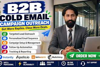 targeted b2b lead generation, bulk leads, cold email and linkedin outreach